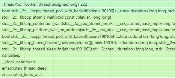 C++ callstack when using std::atomic::wait